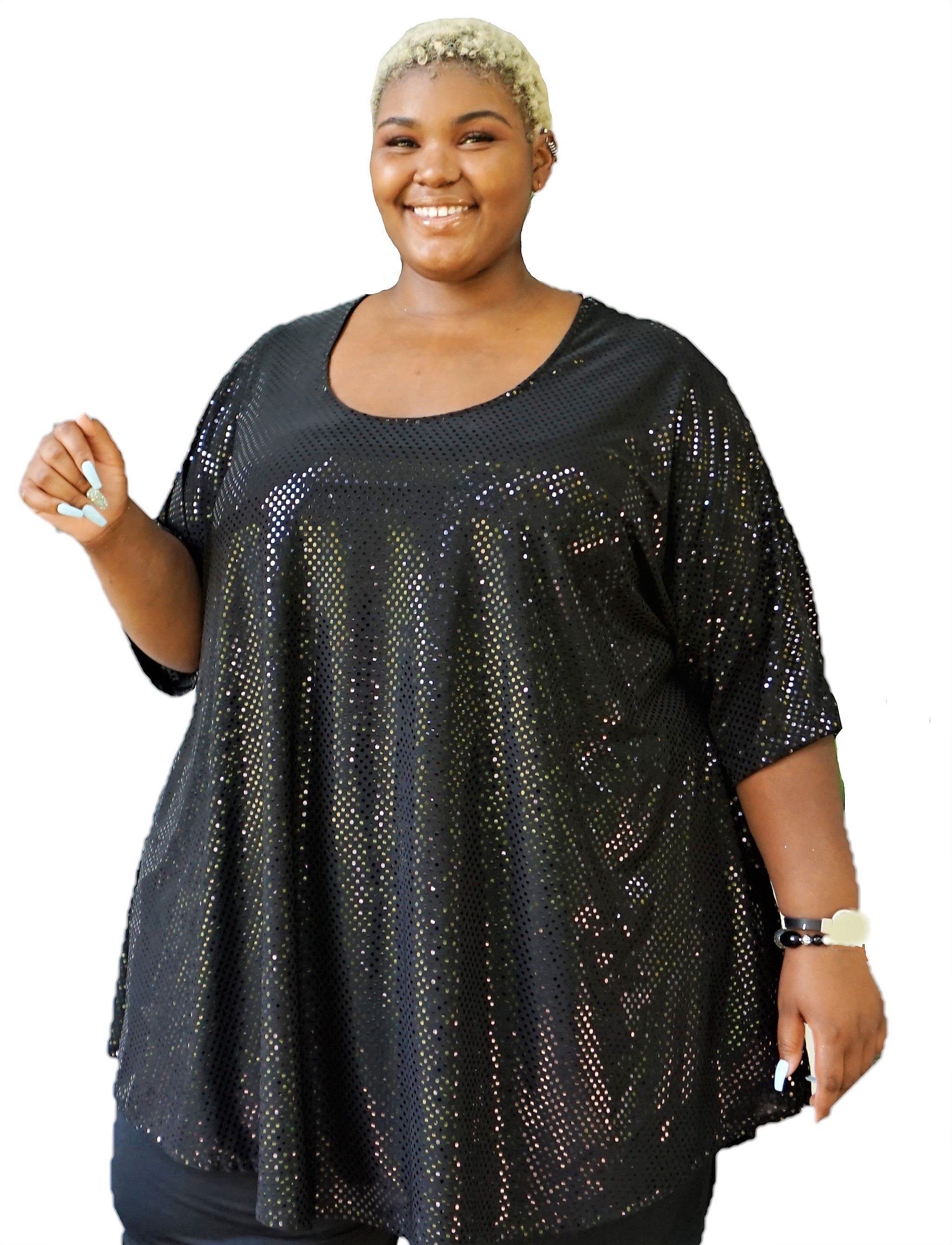 Dazzling Plus Size Sequin Top – Myles Ahead